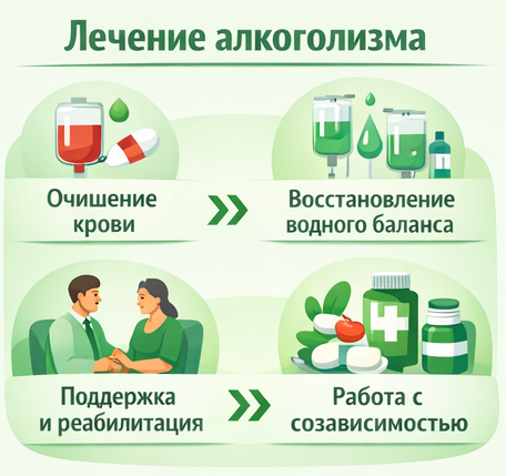 лечение алкоголизма в Белгороде этапы